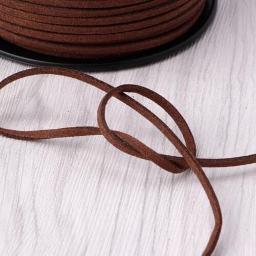 3mm 90m/roll Faux Suede Cord DIY Leather String Rope Thread for Jewelry Making R7RF