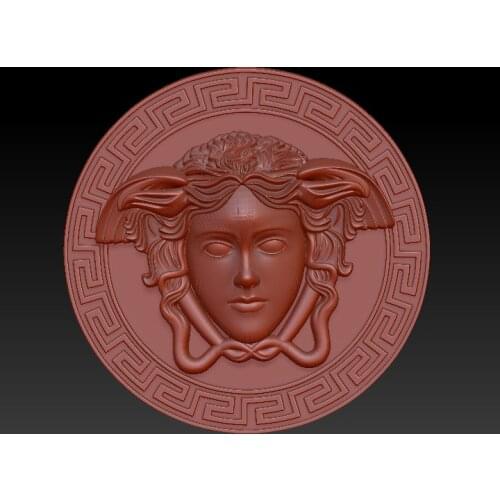 Medusa decor 3D model for cnc or 3D printers in STL file format