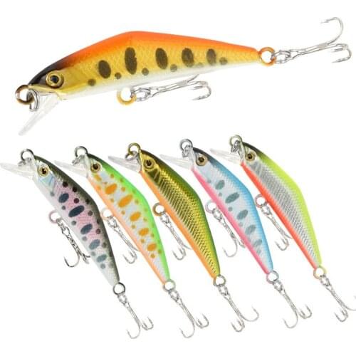 45mm 3g Mini Sinking Minnow Lure for Trout Small Fishing Lures Jerkbait M068