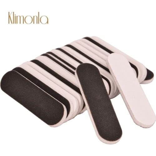 500Pcs/Pack Mini Nail Files 180/240 Sandpaper Block Strips Sponge Nail Buffer Polish Double Side White Black Board Nail Supplier