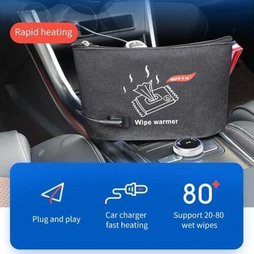 Car Wipes Heater Warmer Baby Wipes Thermostat Baby Nursing Bottle Cover Warmer Heater Bag Infant Feeding Bottle Bags