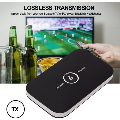 Bluetooth-Compatible Transmitter Receiver Wireless Audio Adapter For PC TV Headphone Car With 3.5mm AUX Music Receiver Sender