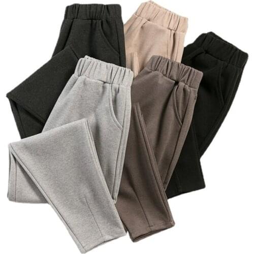 Black Coffee Gray Winter Autumn Casual Sports Running Pants for Women 2021 New Arrival Fitness Workout Elastic Band Trousers