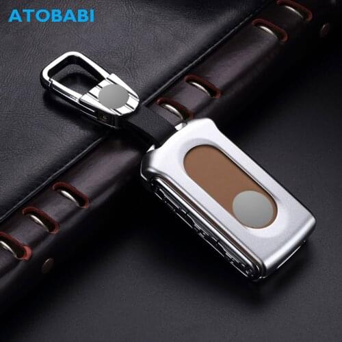 Aluminum Alloy Car Key Case For Volvo XC40 XC60 S90 XC90 2016-2018 V90 Keychain Bag Remote Fob Cover Protector Frame Accessories