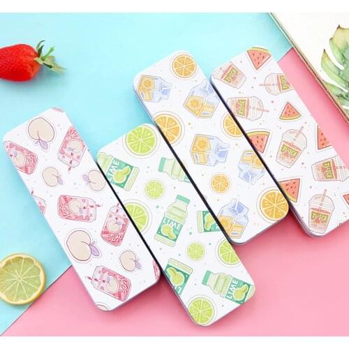 AAGU Fresh Fruit Watermelon Pencil Case Office Supplies Pencil Pouch for Girls Large Capacity Pencil Bag Metal Stationery Case