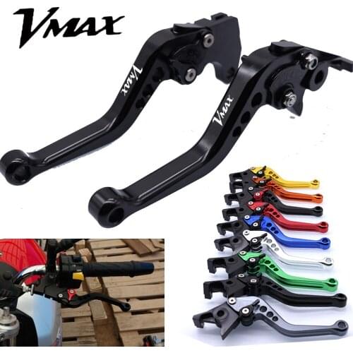 For YAMAHA V-MAX VMAX 2009-2016 Motorcycle Accessories CNC Short Brake Clutch Levers LOGO VMAX