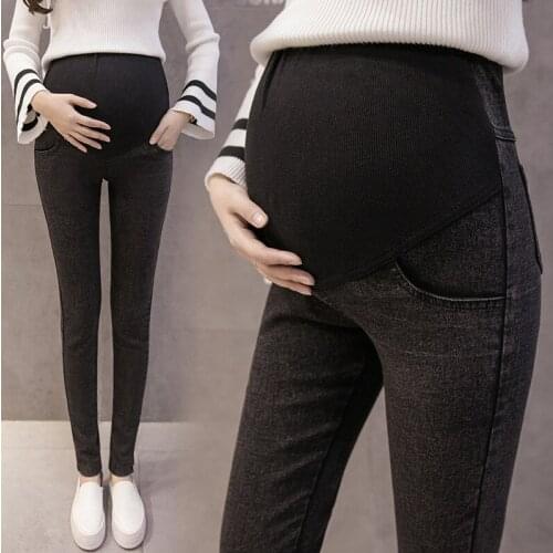 Maternity Jeans Pants For Pregnant Women Nursing Jeans Long Prop Belly Leggings Skinny Denim Pant Clothes For Pregnancy Trousers