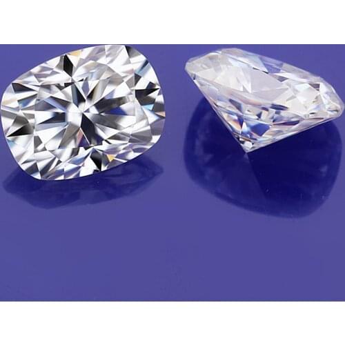 Classic cushion cut 2ct 8*6mm super white EF test positive loose synthetic moissanite jewelry bead