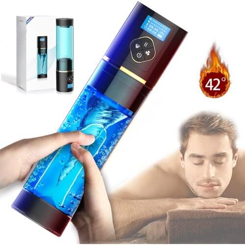 Male Masturbator Cup Water Bath Penis Enlargement Automatic Sucking Vacuum Pump Penis Delay Training with Spa Sex Toys For Man