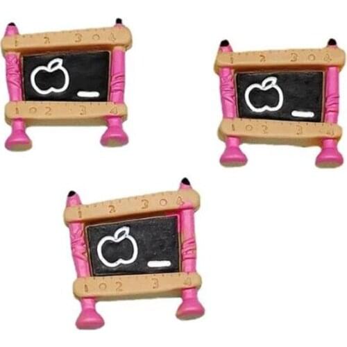 School Items Book Blackboard Flat Back Kawaii Resin Cabochons Scrapbook Dollhouse Accessories