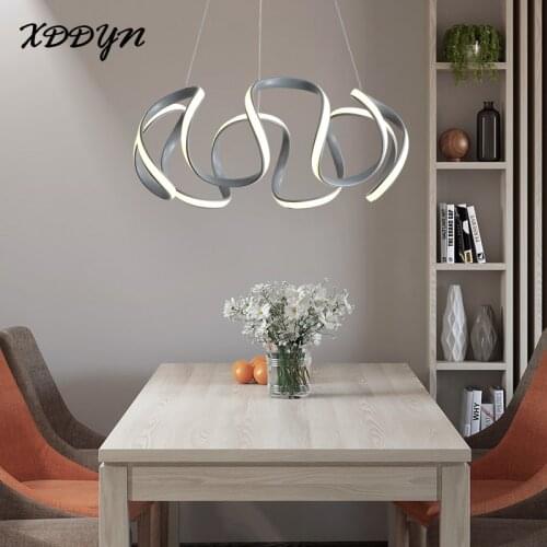 Modern LED Pendant Lighting white/gold/coffee frame For Dining Room Living Room Fashion LED Chandelier Lamp Home Fixtures