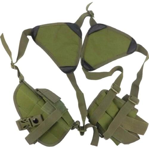 M9/S9/G2C/CZ 75/P226/GLOCK Gun Holster Military Hunting Tactical Shoulder Gun Holster Pouch with Double 9mm Magazine Pouch Bag