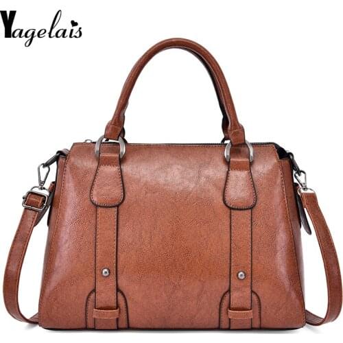 Brand Fashion Female Shoulder Bag PU Leather Female Handbag Retro Messenger Bag Motorcycle Messenger Bag Handbag