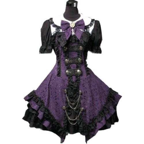 Historical Customer-made 17 Century Vintage Costumes Renaissance Dress Steampunk dresses Gothic Cosplay Halloween Dresses C-1208