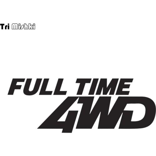 Tri Mishki HZX1117# 27.2*10cm 4WD full time car sticker Vinyl Decals Motorcycle Accessories Stickers