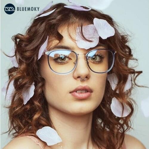 BLUEMOKY Eye Glasses Frames For Women Anti Blue Light Glasses Computer Glasses Fashion Optical Myopia Hyperopia Women Eyewear