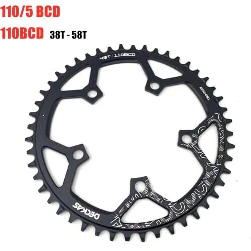 Deckas 110/5 BCD 110BCD Road Bike Narrow Wide Chainring 36T-58T Bike Chainwheel For shimano sram Bicycle crank Accessories