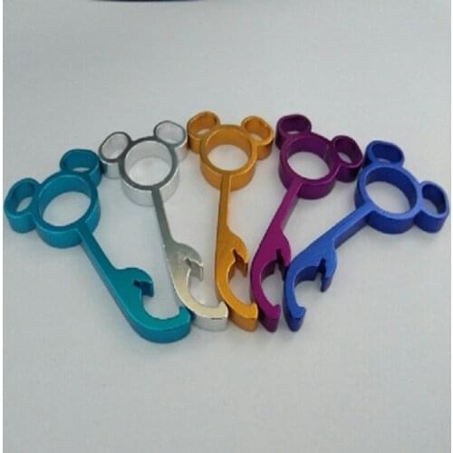 1Pcs Lovely Metal Shaped Wine Beer Bottle Opener Ring Keychain Key Chain Lovely Cooking Tool Gizmos Outdoor EDC