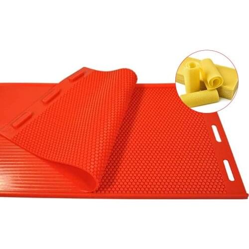 2pcs Rubber Beeswax Press Sheet Mould Foundation Beekeeping Equipment Bee Hive Basis Press Sheet Mould Tools For Beekeeper