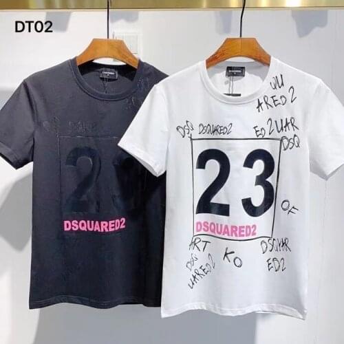2021 Fashion Trend DSQ2 Mens Premium Printed T-Shirt DT02