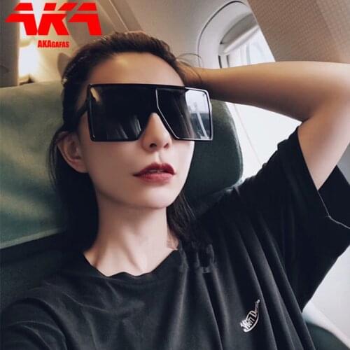 AKAgafas Square Oversized Sunglasses Women Luxury Brand Glasses for Women/Men Oversized Eyeglasses Women Cool Gafas De Sol Mujer