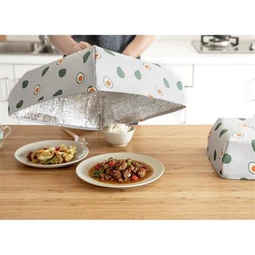 Aluminum Foil Food Insulation Cover Dust Table Cover Hot Dish Insulation Cover Hot Sale Foldable Insulation Meal Cover