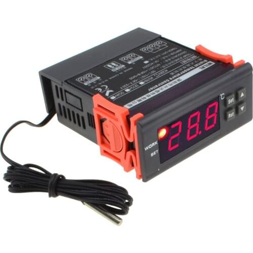 Digital Electronic Temperature Controller Thermostat WH7016E 220V Measure Range: -9.9~99.9 deg C+Free shipping-10000319