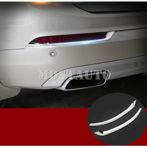 For VOLVO XC90 ABS Chrome Rear Tail Fog Light Lamp Cover Trim 2016-2020 2pcs Car Decor Car Accessories Interior