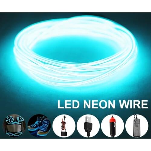 El Christmas Anime/Body Woman/Rooms Rope Decor LightLED Neon Sign Wire Under Car FlexibleSoft Tube Lights Neon LED Strip Sign