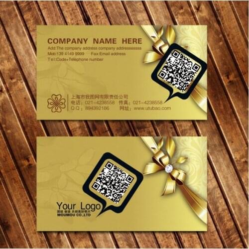Customized 500pcs/lot High Quality Full New Material Customized QR Code PVC Business Card/ VIP Membership Card