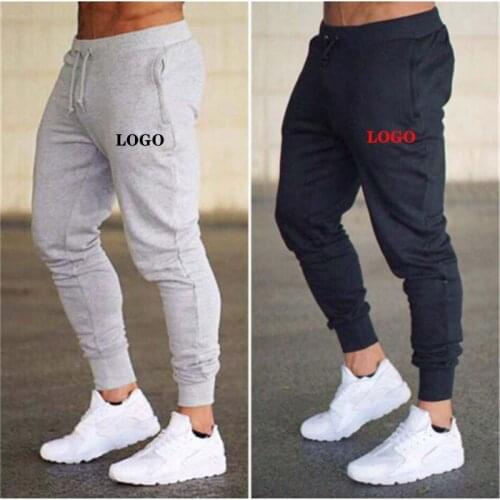 Custom Brand Logo Mens Sweatpants Joggers Sports Fitness Pants Male Tracksuit Running Tennis Gym Trousers Gyms Pant