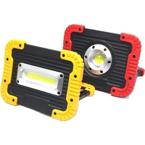 Portable USB Flood light 30W Searchlight COB LED Spotlight Work lamp Outdoor 18650 Built-in battery Emergency Lighting Lamp