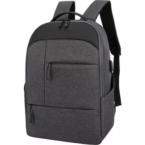 2020 New Fashion Laptop Backpack School Travel Bag 15'6 Polyester USB Charge Waterproof Men Women Large Capacity Hiking Student