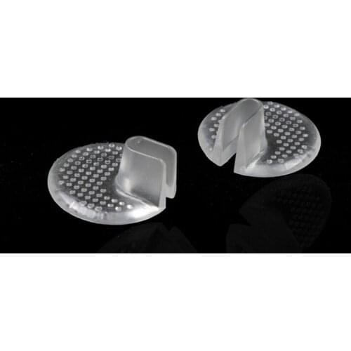 Silicone Flip Gel Cushions Pad Toe Protectors Anti-slip Transparent Forefoot Shoe Pads Insoles Cushion For Flip Flops Sandals