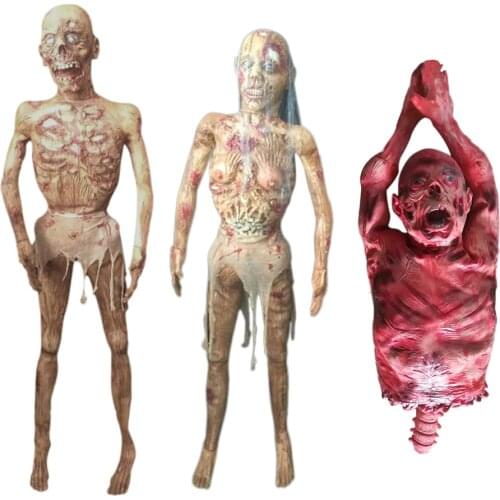 2020 Very Horror Halloween Decoration Creepy Zombie Ghost Scary Bloody Body Zombie Escape Haunted House Bar Props