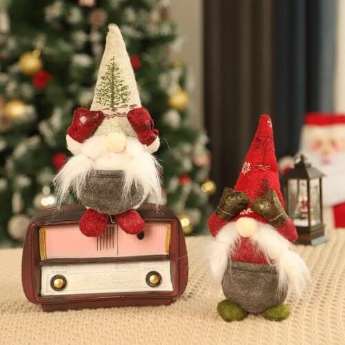 Santa Claus Decoration Plush Toys New Year Party Christmas Gifts Ornaments Christmas Hats New Year Party Gifts