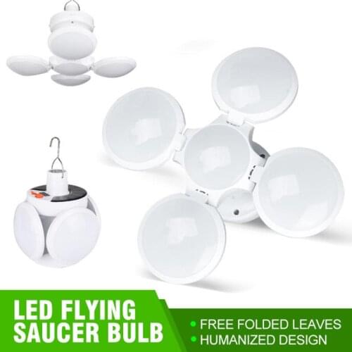 Camping Light Outdoor Solar LED Bulb Lights Battery Charge Portable LED Lantern Light Home Night Market Tent Lamp Foldable Light