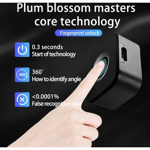 Smart Fingerprint Lock USB Charging Furniture File Sabinet Drawer Lock Smart Lock Biometric Lock