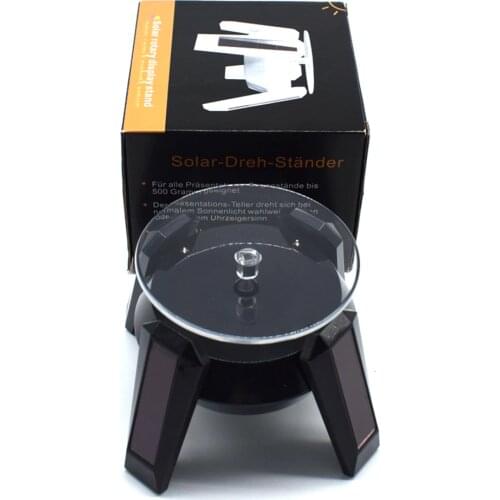 1PCS New Solar Rotary Display Stand Rotation Turntable jewelry Plate Desinger Rotary Jewelry Showcase