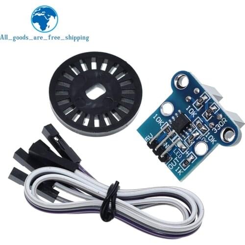 1Set HC-020K Double Speed Measuring Sensor Module with Photoelectric Encoders Kit top For arduino