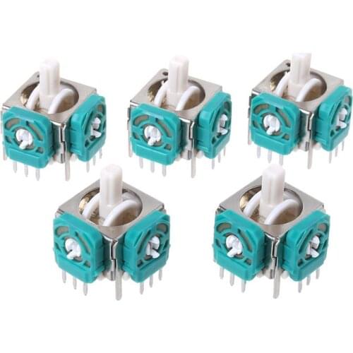 5PCS Replacement 3D Analog Joysticks Sensor Module Stick Repair Parts Game Accessoires for Nintendo Gamecube Controller