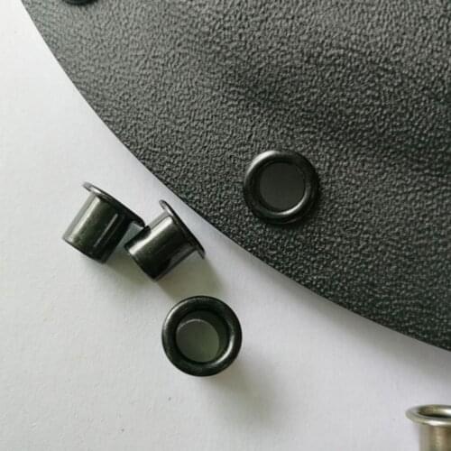 50pcs #8-9-7.9( .267 length under flange x 1/4" outside diameter) Black brass Eyelets krivets for Kydex Holster(YEAM)