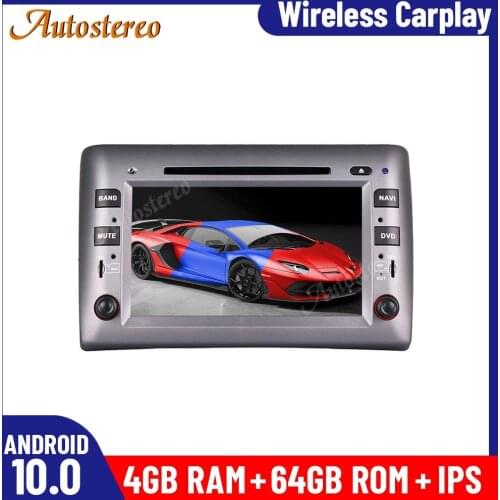 Android 10.0 Car DVD Player Car GPS Navigation For Fiat Stilo 2002-2010 Multimedia Player Stereo Head Unit Auto Radio HD Screen