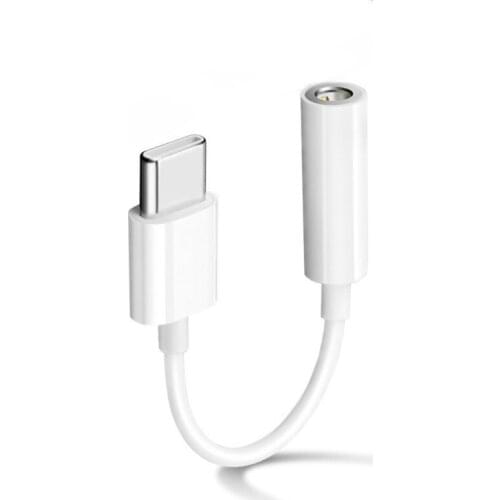 Type C 3.5 Jack Earphone USB C To 3.5mm AUX Headphones Adapter Audio Cable for Huawei V30 Mate 20 P30 Pro Xiaomi Mi 10 9