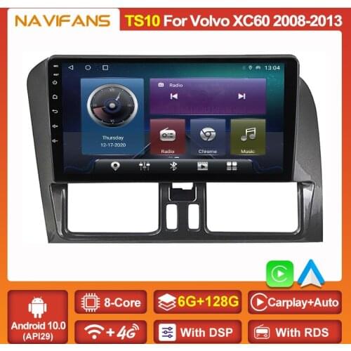 IPS Android 11 DSP For Volvo XC60 2008-2013 2014-2017 Car Radio Multimedia Video Player Navi GPS Autoradio 2 din Stereo Wifi BT
