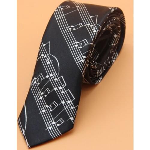 5cm Personality Mens Ties Fashion Piano Music Neckties Plaid Slim Tie Business Striped Tie For Male