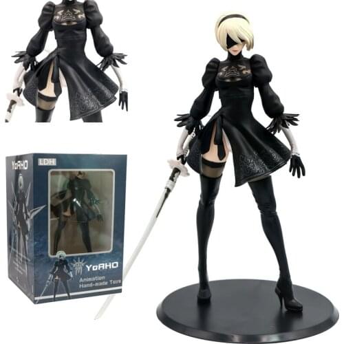 28cm NieR Automata Figure Toy YoRHa 2B No. 2 Type B With Sword Collectible Model Toy