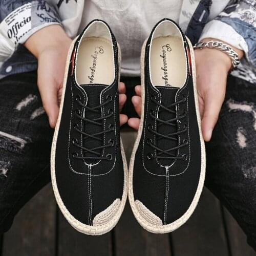 2021 Sport Shoes For Men Tennis Shoes New Lace-Up Breathable canva Flat Sneakers Men Shoes Zapatillas Hombre Deportiva