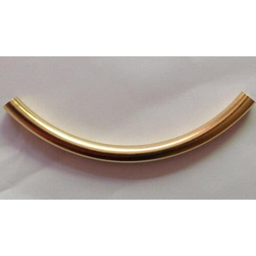 Jewelry findings Copper Tube Conntctors Tubes Spacer tube beads Silver plated 7*95mm 1000pcs