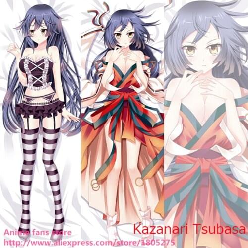 Lovely Japan Anime Pillowcase Senki Zesshou Symphogear Kazanari Tsubasa Sexy decorative Hugging Body Pillow Case